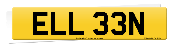 Registration number ELL 33N